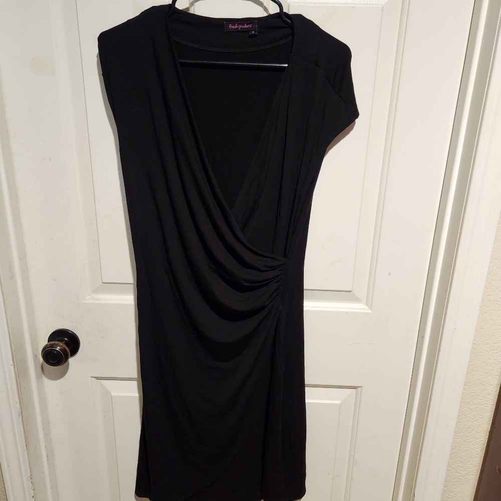 Fresh Produce Sleeveless Wrap Jersey Dress Medium Summer Travel Vacation